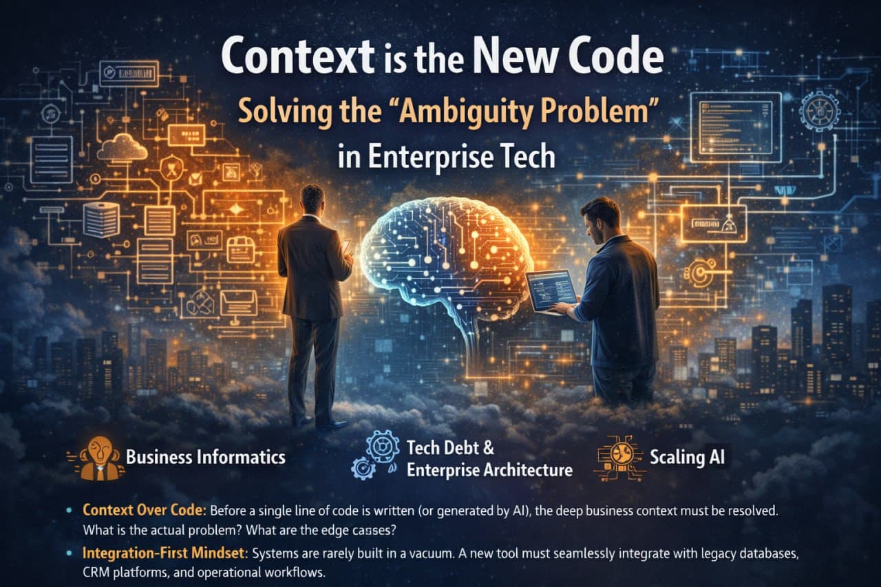 Context is the New Code: Solving the "Ambiguity Problem" in Enterprise Tech